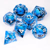 Eye Dice Set – 7-Piece Resin Polyhedral Dice for Horror RPG Games
