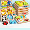 Montessori 3D Wooden Animal & Traffic Puzzle for Kids