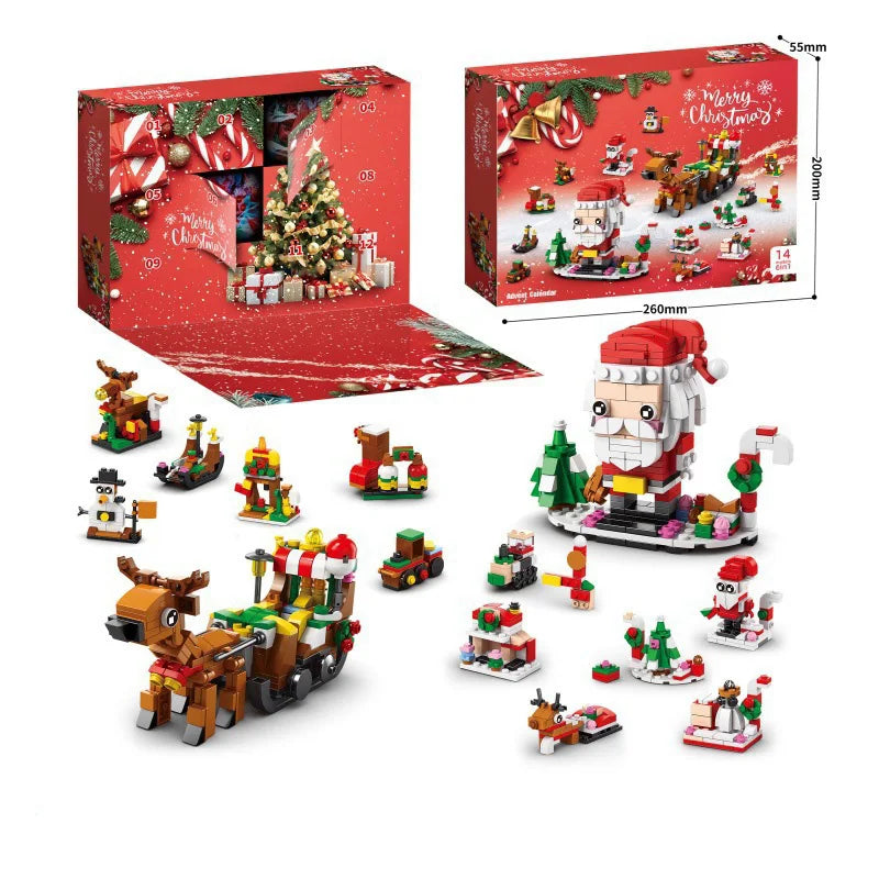 Christmas Advent Calendar Building Blocks Set