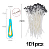 Waxed Cotton Candle Wicks & Holders (100-Piece Assortment)