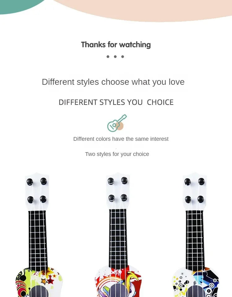 Mini Ukulele Toy for Toddler Musical Learning