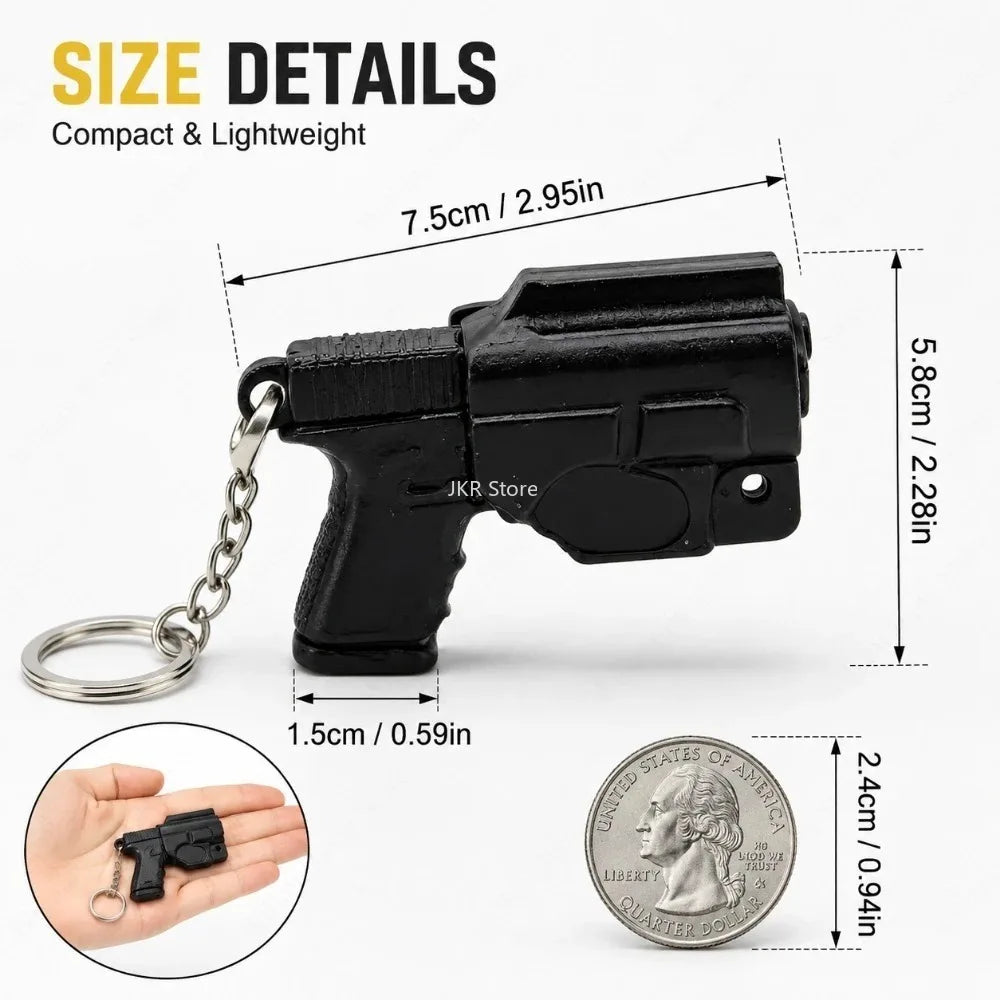 Mini Pistol Keychain – Eco-Friendly Party Favor