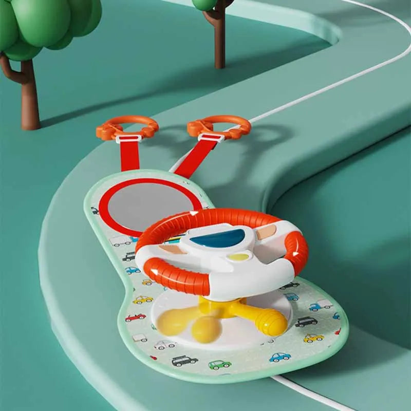 Kids Interactive Steering Wheel Toy with Musical Sounds