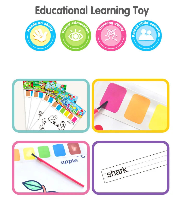 Educational learning toy featuring hands-on ability, visual stimulation, thinking ability, and parent child activities with w
