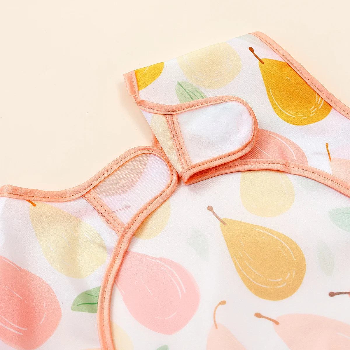 Waterproof Baby Full-Coverage Feeding Bib with Long Sleeves