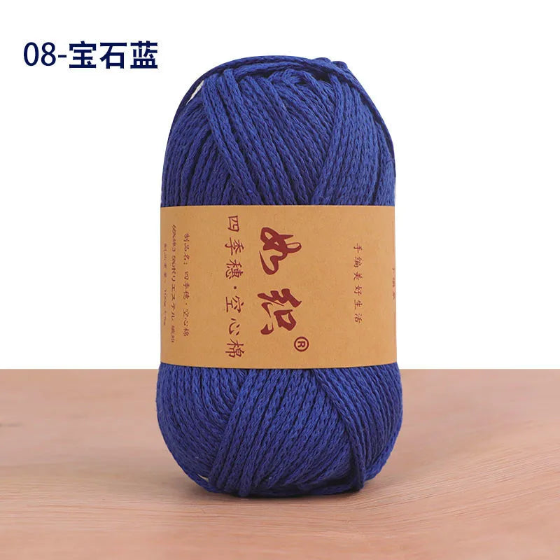 Soft Cotton Blend Crochet Yarn – 85m per Roll