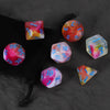 7-Piece Polyhedral Dice Set with Velvet Pouch for Tabletop RPGs