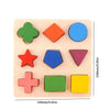 Wooden Geometric Shape Sorting Puzzle for Toddlers
