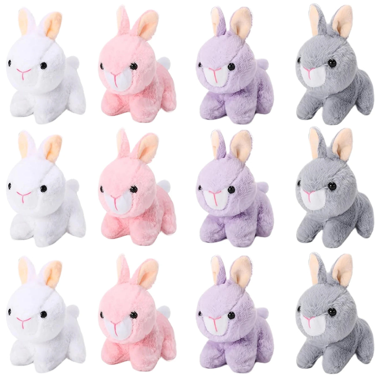 Adorable Mini Plush Bunny Set – Soft Stuffed Rabbits for Easter, Gifts & Decor
