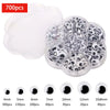 Clear self-adhesive moving eyes in various sizes and quantities for crafts and DIY decorations