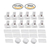 Set of 12 locks and 3 keys for magnetic cabinet and drawer safety locks