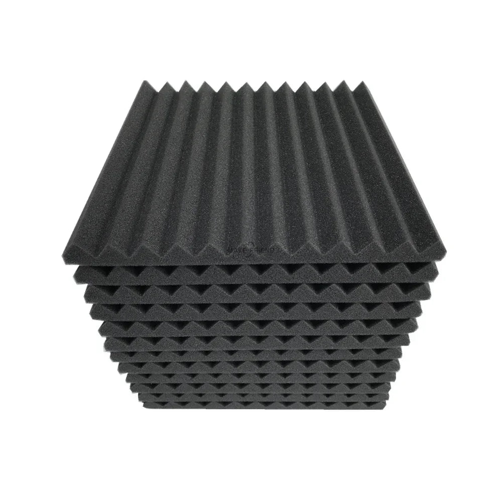 50-Pack Acoustic Foam Panels for Soundproofing and Studio Treatment