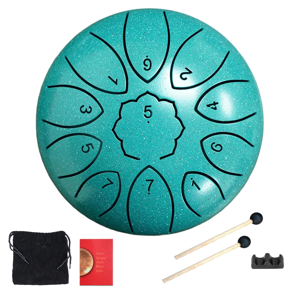 11-Note Steel Tongue Drum Sound Healing Set