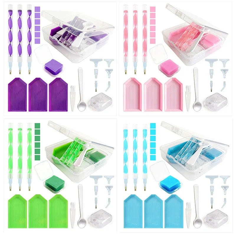 Diamond Painting Tool Kit with Storage Box and Accessories