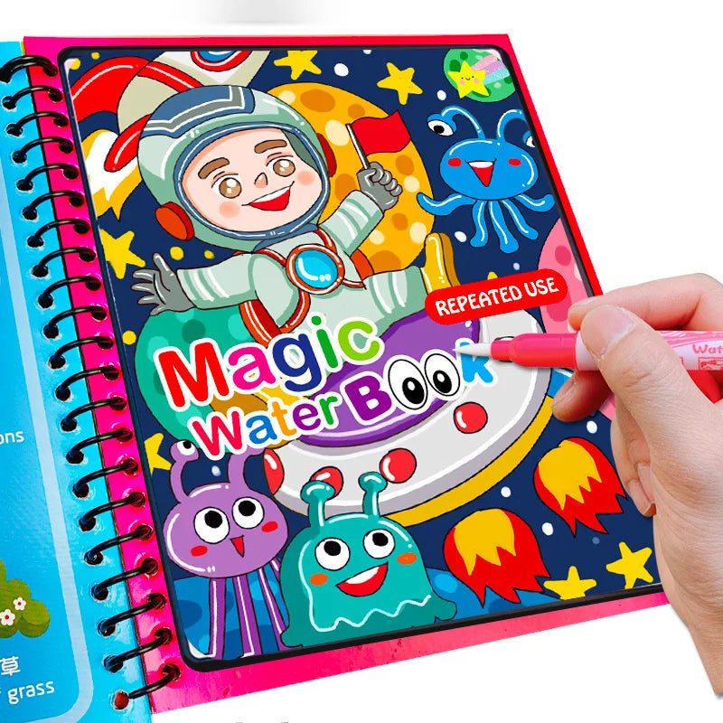 Reusable Water Coloring Book for Kids – Magic Drawing Pad
