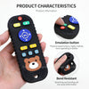 Cute Bear Silicone Teether Toy with Remote Control Design
