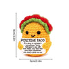 Handmade Crochet Positive Doll with Hugging Card