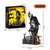 A set of 564 pieces building a spooky Halloween castle and haunted tree house structure.
