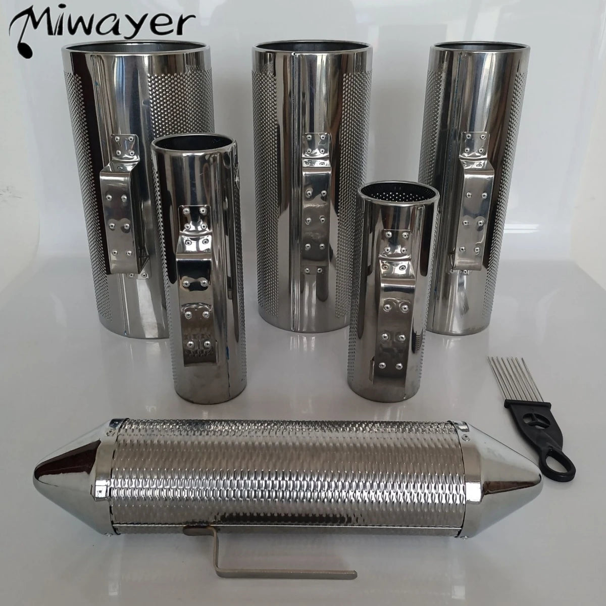 Stainless Steel Guiro with Scraper – Latin Percussion Instrument