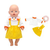 Cute 2-Piece Romper Outfit for 17-Inch Reborn Baby Dolls