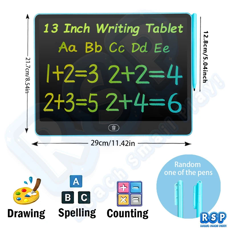 LCD Writing Tablet for Kids – 13/16 Inch Color Doodle Board