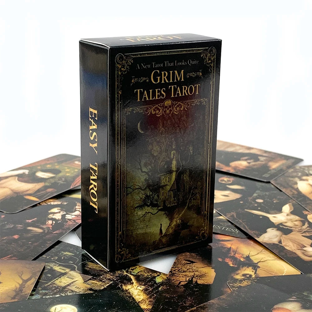 Grim Tales Tarot Card Deck – 78-Card English Edition for Divination & Reflection