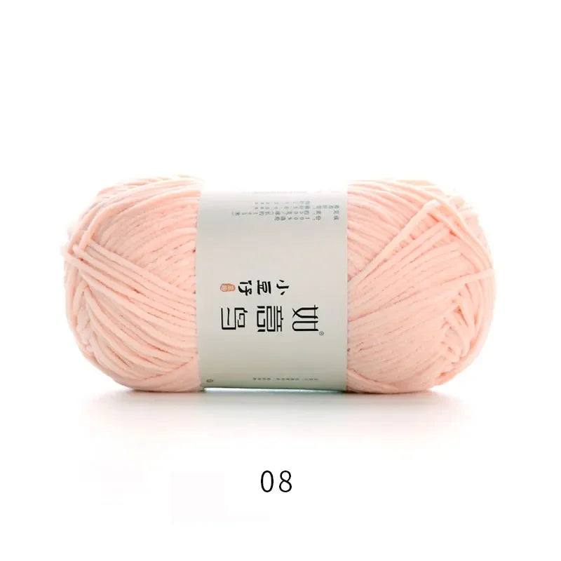 Soft Chenille Yarn for Knitting & Crochet - 50g Ball