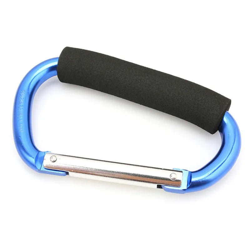 Heavy-Duty Aluminum Carabiner Stroller Hooks for Bags and Purses
