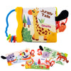 Soft Baby Cloth Book with 3D Animal Tails