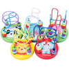 Wooden Bead Maze Roller Coaster Toy for Toddlers