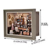 DIY Miniature Book Nook Kit - Retro Wooden Dollhouse Shelf Decor