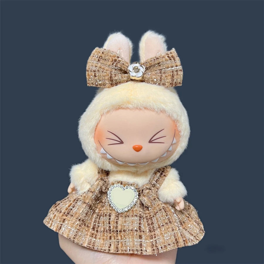 Fashion Doll Outfit Set for 15/17cm Labubu Figures