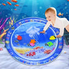 Inflatable Tummy Time Water Play Mat with Floating Fish