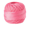 A ball of bright pink 100% cotton crochet thread for tatting and embroidery.