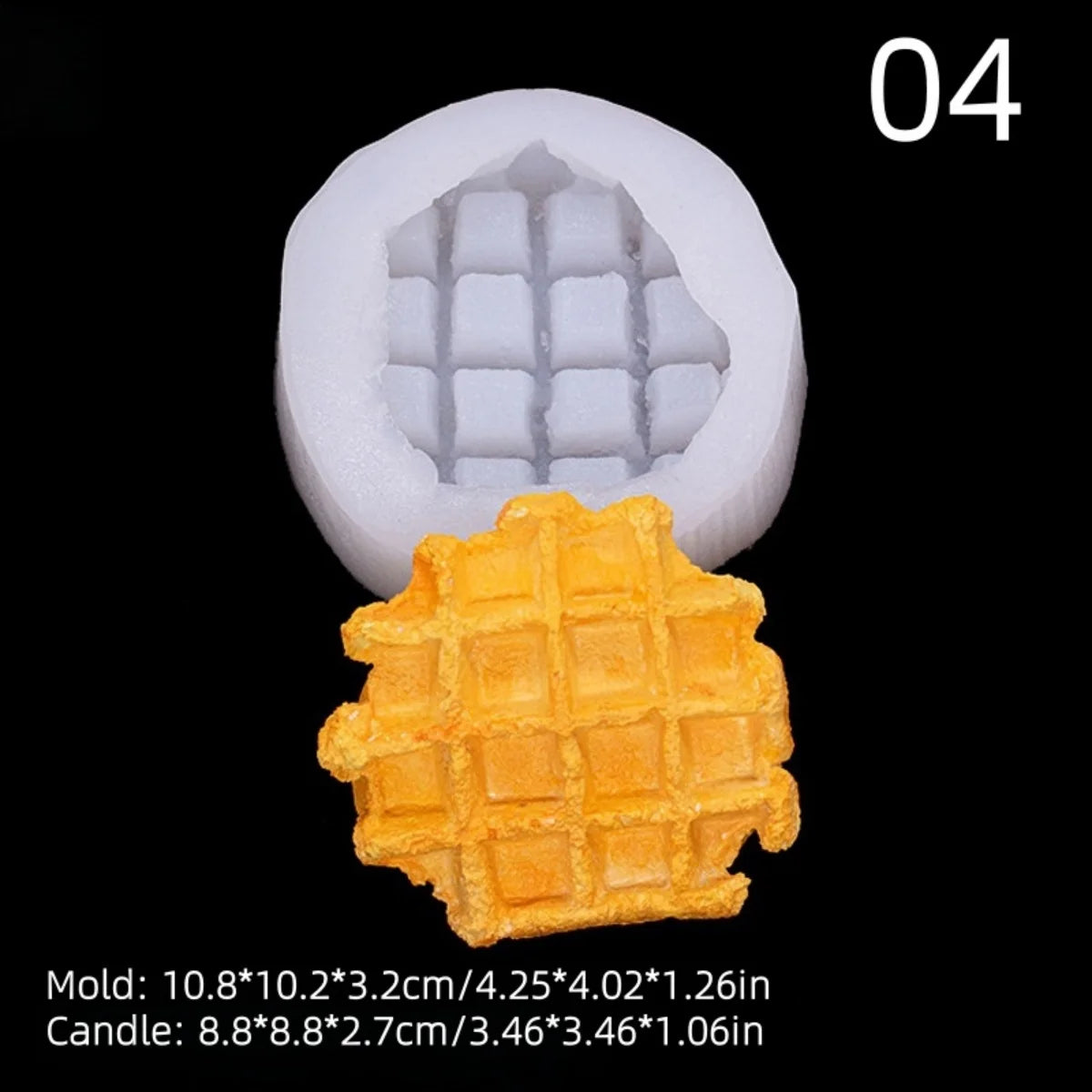 3D Food Silicone Candle Mold Set