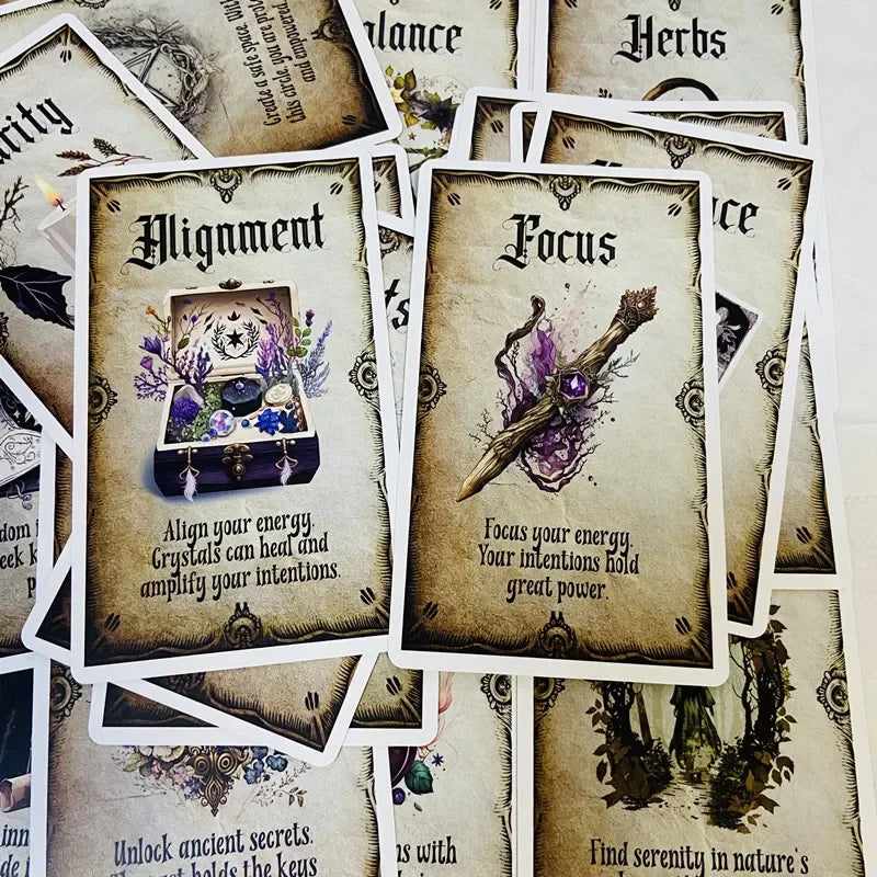 Wise Witch Oracle Deck – 20-Card Fortune Telling Set
