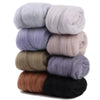 8-Color Wool Roving for Needle Felting – 100% Natural Fiber Craft Set