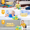 Musical Turtle Crawling Toy with Piano Lights and Baby Phone