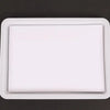 A white rectangular paint tray with a clear plastic insert for water marbling art.