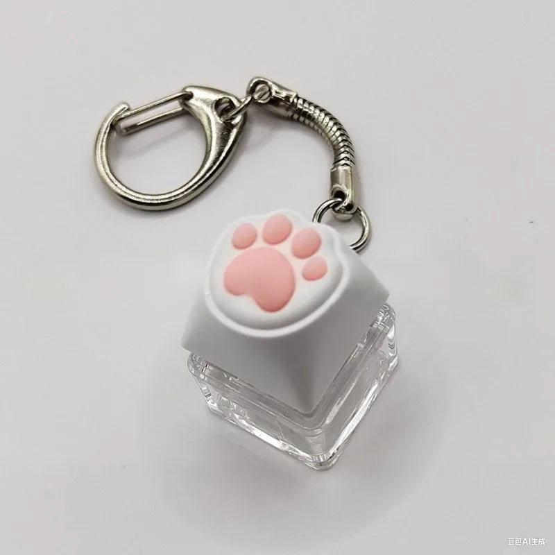 LED Crystal Keyboard Keychain Fidget Toy