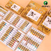 A collection of Marie's Chinese Painting Pigments in small tubes and boxed sets, featuring various colors.