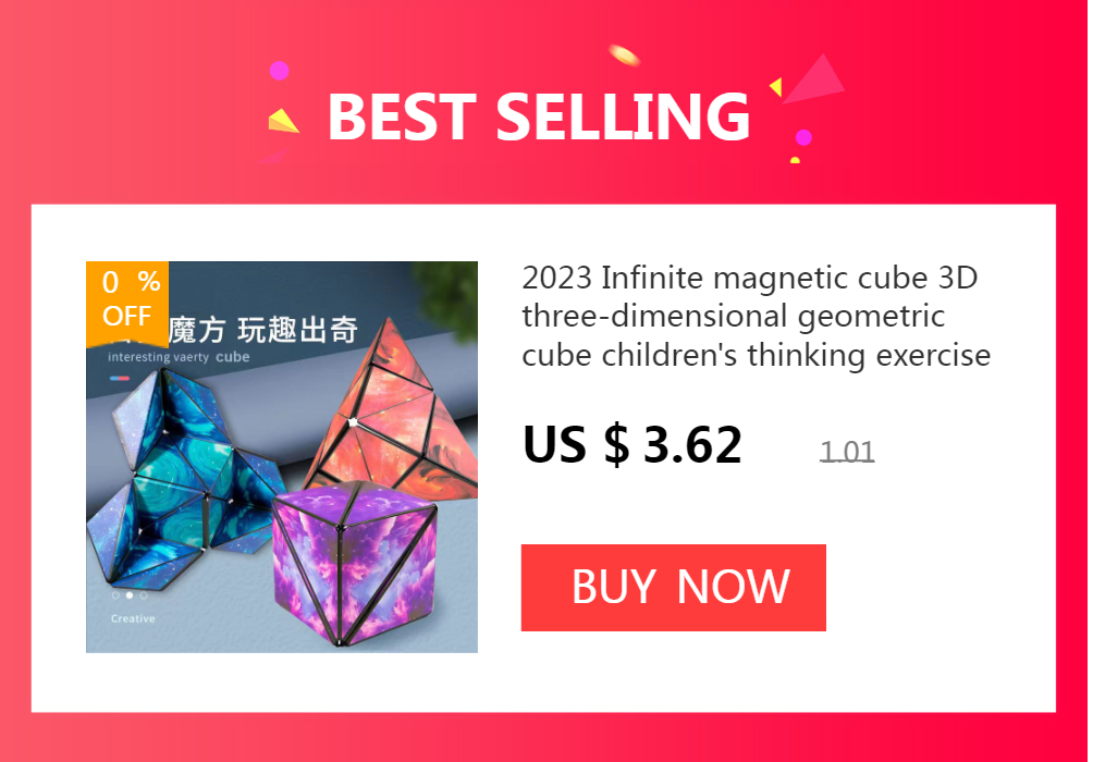 Magnetic 3D Fidget Cube – Geometric Puzzle for Creative Thinking
