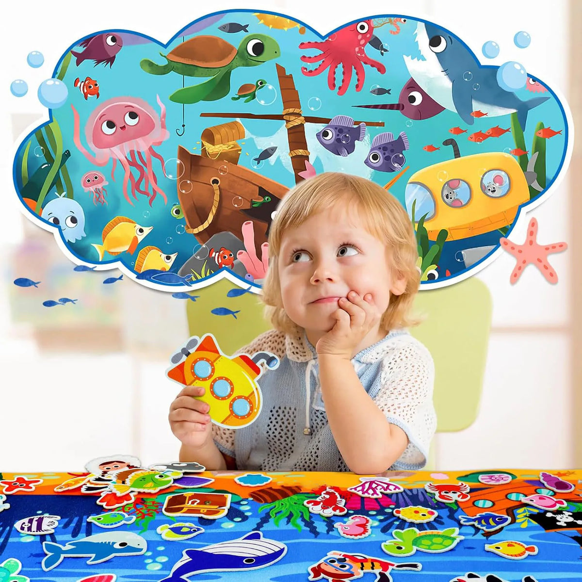 Zoo Animals Felt Board Storytelling Set for Kids