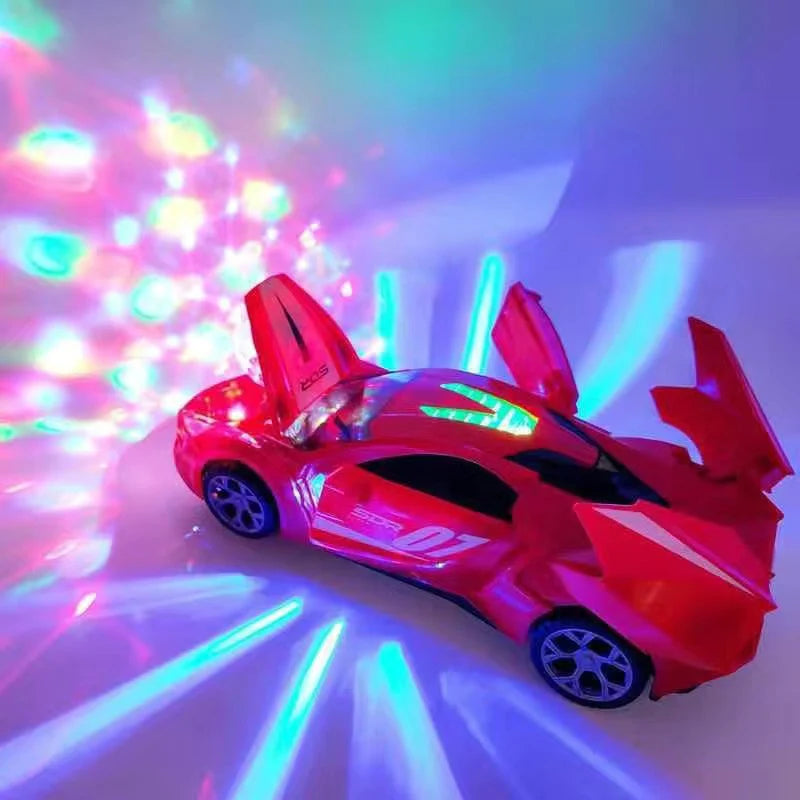360° Spinning Stunt Racing Car with LED Lights & Music