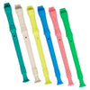 A collection of eight brightly colored 8-hole soprano recorders for kids and beginners.