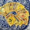 Gold Foil Waterproof Tarot Card Deck with Guidebook