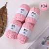 Soft Milk Cotton Yarn Value Pack - 4 Balls for Knitting & Crochet