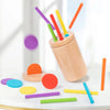 Wooden Montessori Color Sorting & Shape Matching Toy