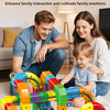 Magnetic Building Block Train Set with Electric Track