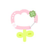Calico Critters Heart Charm Keychain